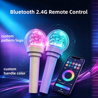 Bâton lumineux rotatif à 360° en acrylique, contrôlé par Bluetooth, pour concerts Kpop, événements, réunions de fans, cadeaux et festivals