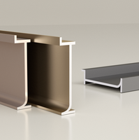 Plinthe décorative murale en aluminium étanche, plinthe métallique épaisse intégrée pour bureau, hôtel, école