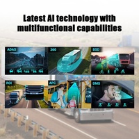 Sistema de Cámara DVR Móvil 4G de 360 Grados para Camión/Autobús, Cámara de Visión Trasera/Lateral, Kit GPS WiFi, Monitor 1080P AHD
