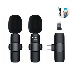 Microphone sans fil portable mini anti-bruit, microphone cravate pour interview, microphone à clipser sur le col - Product Image 1