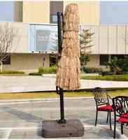 Parasol de style Tiki hawaïen en chaume de couleur naturelle, directement de l'usine, pour plage, patio, jardin, piscine, cour, hôtel, parc, bar