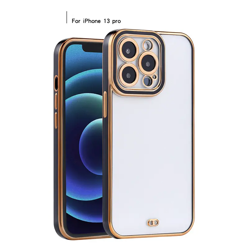 Luxury mirror case electroplate full cover TPU acrigel case Shockproof back cover For iPhone 13 Pro 13 Pro Max for iphone 14 pro