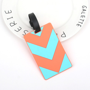 Tùy chỉnh Silicone hành lý tag đi du lịch PVC bán buôn Vali ID addres chủ hành lý lên máy bay thẻ - Product Image 6