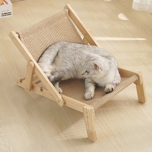 <span class=keywords><strong>Arbre</strong></span> <span class=keywords><strong>à</strong></span> <span class=keywords><strong>chat</strong></span> en bois massif et sisal avec coussin inclinable réglable et remplaçable, style moderne grand luxe, utilisation toutes saisons, origine Chine - Product Image 4