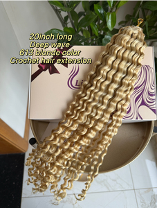 Extensiones de Cabello Humano Ondulado y Rizado de Colores, con Anillo de Bucle, para Trenzas Boho, Cabello Invisible para Crochet - Product Image 5