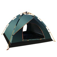 Tente portable de camping quatre saisons à double couche camouflage avec tissu Oxford et moustiquaire intégrée