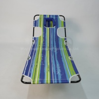 Sac à dos Leader Chaises de plage inclinables à plat, chaise de bronzage face vers le bas, lit de camp portable de camping pliant