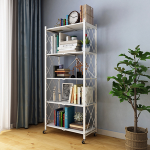 Năm Lớp Kim Loại 5 Tier Gấp Giá Có Thể Gập Lại Lưu Trữ Kệ Cho Nhà Bếp - Product Image 3
