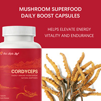 Capsules d'extrait de mycélium de Cordyceps 500 mg Complément alimentaire 60 gélules végétales