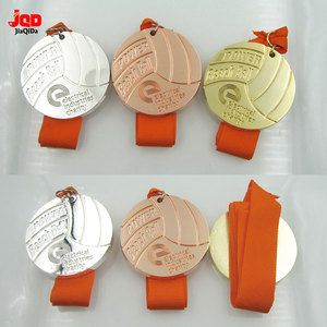 Medaglia Personalizzata Unica per Gare, Medaglie Sportive in Metallo Economiche con Logo Personalizzato, Medaglia Girevole con Cordino - Product Image 3