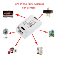QIACHIP 433Mhz RF Wifi Commutateur Tuya App Télécommande Sans Fil Commutateur Panneau Mural 433.92MHz Transmetteur pour Smart Home DIY