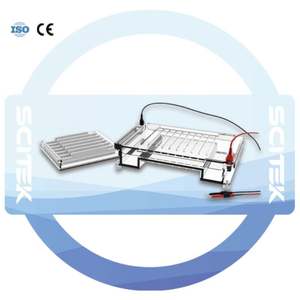 Réservoir d'électrophorèse horizontale SCITEK 6,11 échantillons Peigne d'échantillon avec électrodes amovibles - Product Image 4