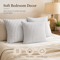 Housse de coussin confortable pour canapé de salon en coton doux
