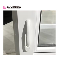 Doorwin Nouveau UPVC/pvc fenêtres Manivelle Ouvert Casement avec Poignée Maison Fenêtre Verre Design