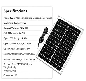 Painel <span class=keywords><strong>Solar</strong></span> <span class=keywords><strong>12V</strong></span> 10W - Product Image 4