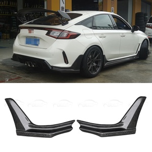 Difusor Trasero de Fibra de Carbono Estilo M, Alerones Laterales, Aletas, Spoiler, Splitter para Honda Civic 11.ª Generación FL5 Type R 2022-2023 - Product Image 6