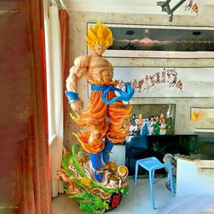 Vente d'usine Vegeta Goku Sculpture en résine grandeur nature personnalisée <span class=keywords><strong>Dragon</strong></span> Balls Z Statue Goku Action Figure Statue en fibre de verre - Product Image 6