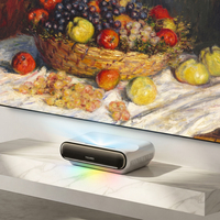 Projecteur laser triple RGB 1000 ANSI à ultra courte focale, intelligent, Android, WiFi, OEM, ODM, pour distributeurs mondiaux - Vente en gros