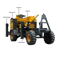 Machine de forage mobile de qualité industrielle, entièrement hydraulique, avec moteur diesel, pour puits d'eau, foreuse pneumatique portable
