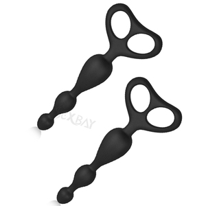 Sexbay Yeni Raflar Anal <span class=keywords><strong>Plug</strong></span> ve Çekme Halkası Kalp Şeklinde 3 Toplu Tıbbi Silikon Popo Fişi Özelleştirilebilir Renk Oyuncaklar Erkek ve Kadın İçin - Product Image 1