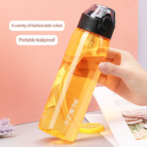 UZSPACE Vente en gros 600ml Motivation Portable Minalistic Creative Teacher Gift Tritan Bouteille d'eau potable en plastique pour adultes - Product Image 3