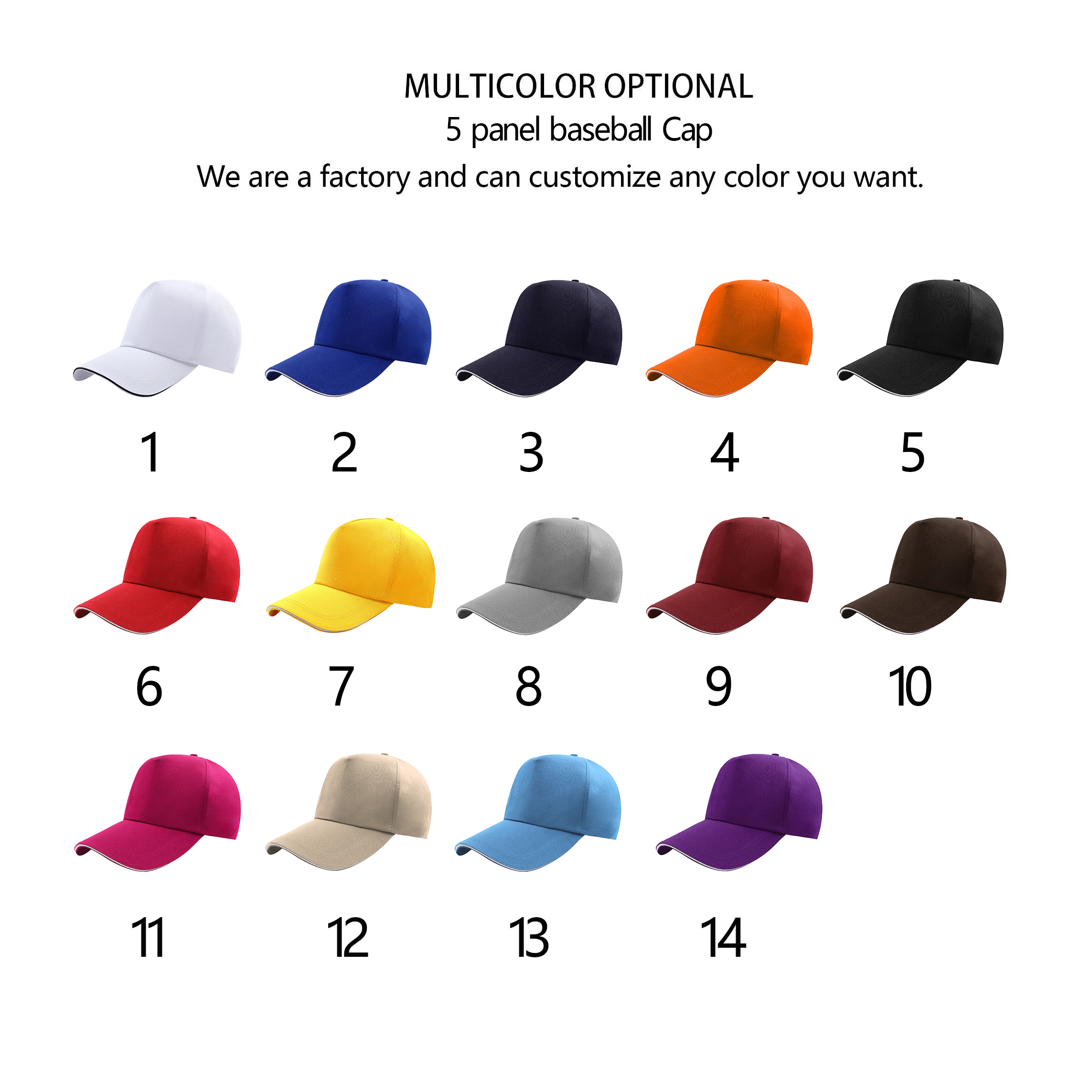 Casquette de baseball 5 panneaux (2)