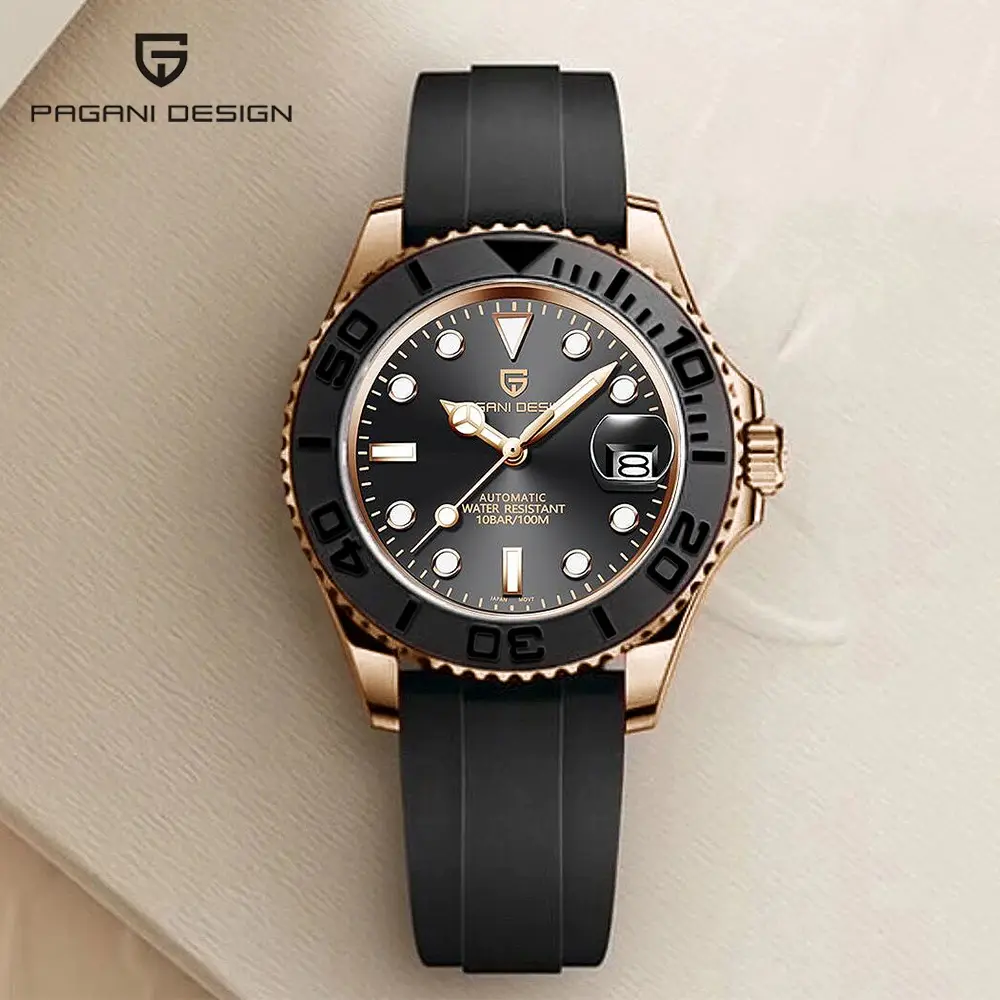2022 New PAGANI 1651 Top Fashion Watches for Men Automatic Mechanical Men's Wristwatch 10Bar Waterproof Sapphire Glass Watches