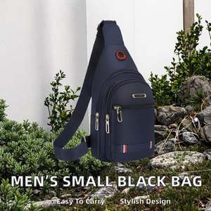 Men's Casual Mini Handbags Vintage Style PU Cross Body <b>Shoulder</b> Messenger Purses Fashionable <b>Small</b> <b>Bag</b> for Men - Product Image 2