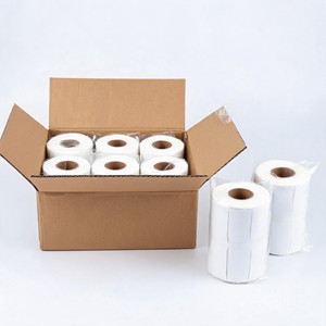 Rouleau d'<span class=keywords><strong>étiquette</strong></span>s thermiques directes personnalisées OEM 4x6 100x150mm sans BPA, <span class=keywords><strong>étiquette</strong></span>s d'expédition en gros pour entrepôt e-commerce - Product Image 6