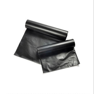 Sacs poubelle en plastique industriels noirs de 55 à 60 gallons, étanches, épais, en HDPE, pour usage commercial - Product Image 1