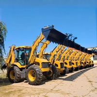 WZ30-25 Backhoe Loader Nyaman 4WD 6000 kg 1.3 CBM Bucket Boom Teleskopik 5.5 m Kedalaman Penggalian Mesin Yunnei Pompa Eaton Excavator