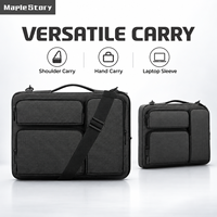 Sac à bandoulière pour ordinateur portable multi-poches 14-16 pouces avec logo personnalisé, antichoc, pour cadeaux d'entreprise