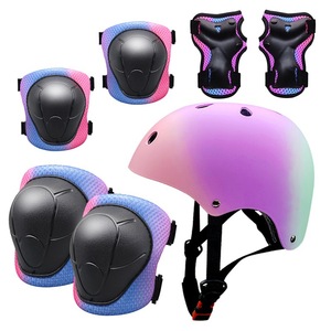 Juego de 7 piezas de casco para niños y rodillera, Codera, protector de seguridad para ciclismo y monopatín, carcasa dura protectora/Protección deportiva - Product Image 6