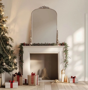 Miroir de dressing rétro européen de luxe classique antique pour chambre à coucher, salon, porche, <span class=keywords><strong>cheminée</strong></span>, miroir de décoration murale de couloir - Product Image 6