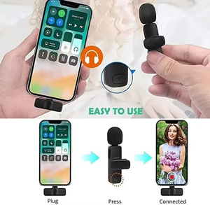 רעש חי חדש ביטול וידאו קליפ אלחוטי לאלאלאבלייר הקלטה 2.4 מיקרופון lavalier עבור טלפון חכם סוג <span class=keywords><strong>USB</strong></span>-<span class=keywords><strong>c</strong></span> - Product Image 2