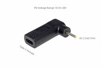 USB Typ C Buchse zu DC 55 21cm 55 25 cm 4, 0 1,7 cm 4,8 1,7 cm PD Lade konverter DC-Buchsen adapter für Laptop