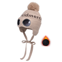 FF3070 orejeras invierno cálido gorro de punto ruso Ushanka trampero sombrero esquí nieve cráneo gorra Pom Goggle gorro de punto gorros