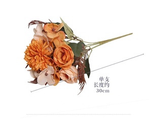 Vente chaude Artificielle Rose Fleurs Maison Salon Ornement <span class=keywords><strong>De</strong></span> Mariage Décoration Élégant Bonne Qualité Fabrication En Gros - Product Image 5
