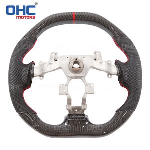 OHC Motors-Volante de fibra de carbono 100% REAL para coche, volante de escape de fondo plano para Nissan <span class=keywords><strong>GTR</strong></span> <span class=keywords><strong>R35</strong></span> r 35 - Product Image 5