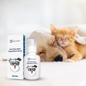 <span class=keywords><strong>Spray</strong></span> anti-démangeaisons pour animaux de compagnie, bio, OEM ODM, nettoyage de la peau, traitement contre les puces et les tiques pour chats et chiens - Product Image 1