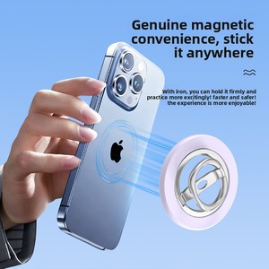Nouveau support de téléphone portable magnétique pliable double face avec anneau pour iPhone et Android, idéal pour bureau, chambre, voiture - Product Image 3