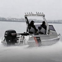 Bateau de pêche en aluminium soudé, petit et portable, EasyCraft 470 Mini, facile à utiliser, 5 m (16,4 pi), pour la pêche sportive en rivière et en mer.