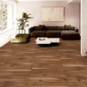 Azulejos de porcelana efecto madera de gran formato 600x1200, panel de pared y suelo esmaltado premium para decoración moderna (S) - Product Image 1