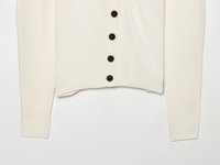 TAOP&ZA Frühherbst 2026 Neuer Damen-Modischer, Schlichter, Vielseitiger, Lässiger Strickpullover mit Knopfleiste und Langen Ärmeln