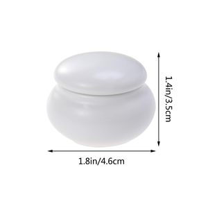 Custom Eco Friendly <b>Plastic</b> Round Cosmetic Cream <b>Jar</b> with Screw Top Customized Color & Print Spoon - Product Image 2