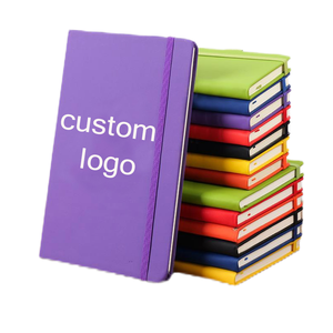 โน้ตบุ๊ค A6 <span class=keywords><strong>A5</strong></span>โลโก้พิมพ์แบบกำหนดเองสมุดโน้ตหนัง PU - Product Image 1