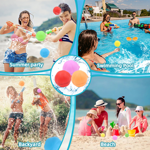 Serbatoio estivo in Silicone giocattolo riutilizzabile con acqua e palloncino a bomba ad acqua riutilizzabile con nastro adesivo - Product Image 6