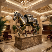 Figurine de cheval en bronze artisanale - Taille personnalisable, patine et socle gravé, sculpture en bronze