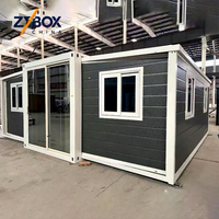 Maison conteneur extensible ZYBOX Luxury 20 pieds x 30 pieds, 3 chambres, maison modulaire, maisonnette mobile extensible