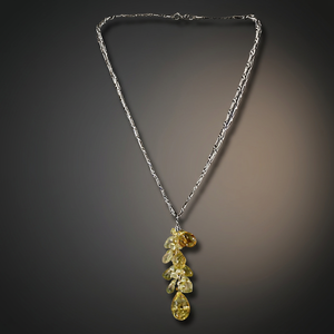 Best Seller Trendy Citrine and Crystal Gemstone 925 Silver Necklace Beads Silver Necklace Jewellery <b>Gift</b> <b>for</b> <b>Her</b> - Product Image 1
